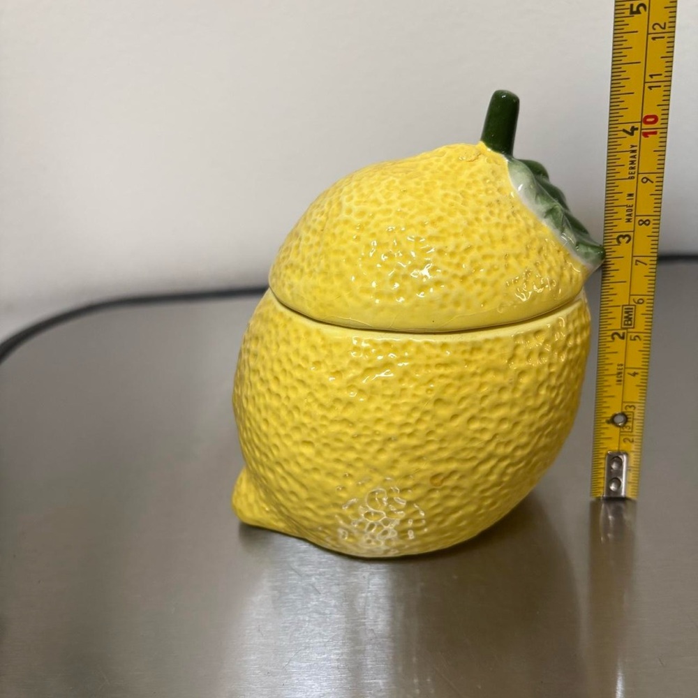 Lemon Shaped Ceramic Container - Picture 8 of 8